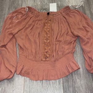 Pink Off the shoulder